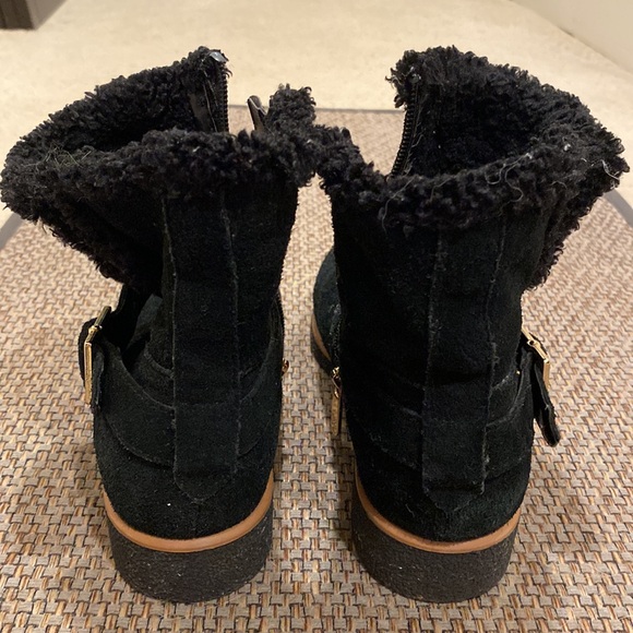 Tommy Hilfiger 7 Black Faux Suede Boots - Picture 5 of 12
